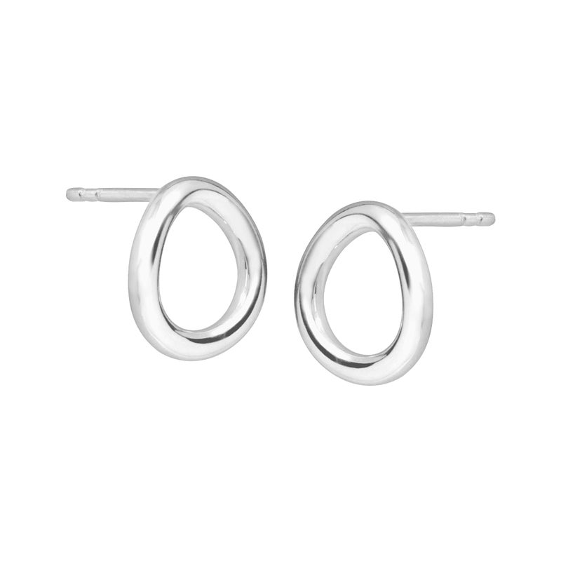Silpada 'Karma' Open Circle Stud Earrings in Sterling Silver - Image 2